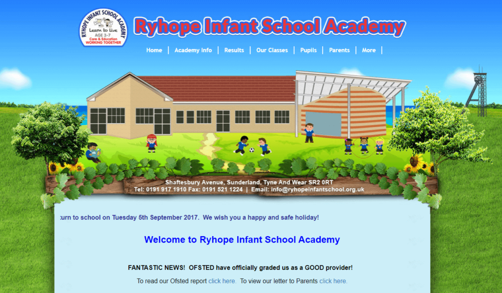 previous ryhope infant school academy site
