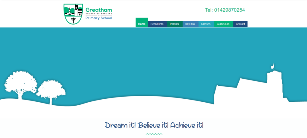 greatham ce primary's old homepage