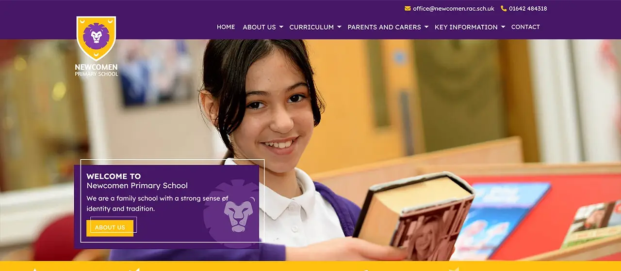 Newcomen Primary School - Website design