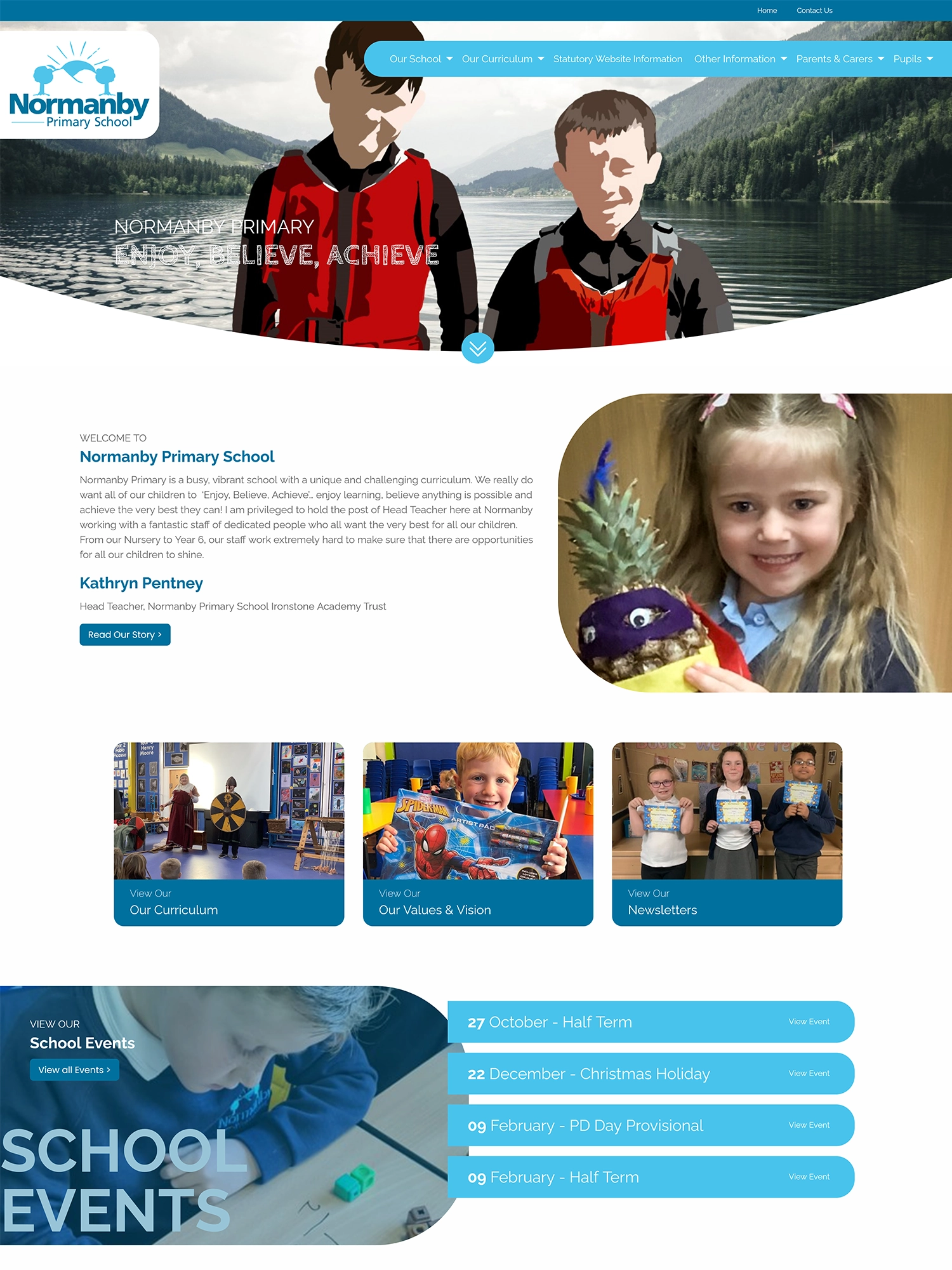 Normanby Primary School - Website design