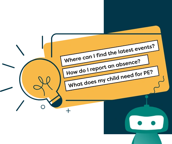 Image of Parent FAQ questions on school website